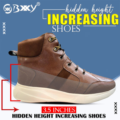 Men's 3.5 Inches / 9 cm Hidden Height Increasing Elevator Boots for Men