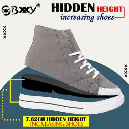 BXXY Premium Elevator Sneakers with 3 Inch Hidden Lift and Everyday Comfort