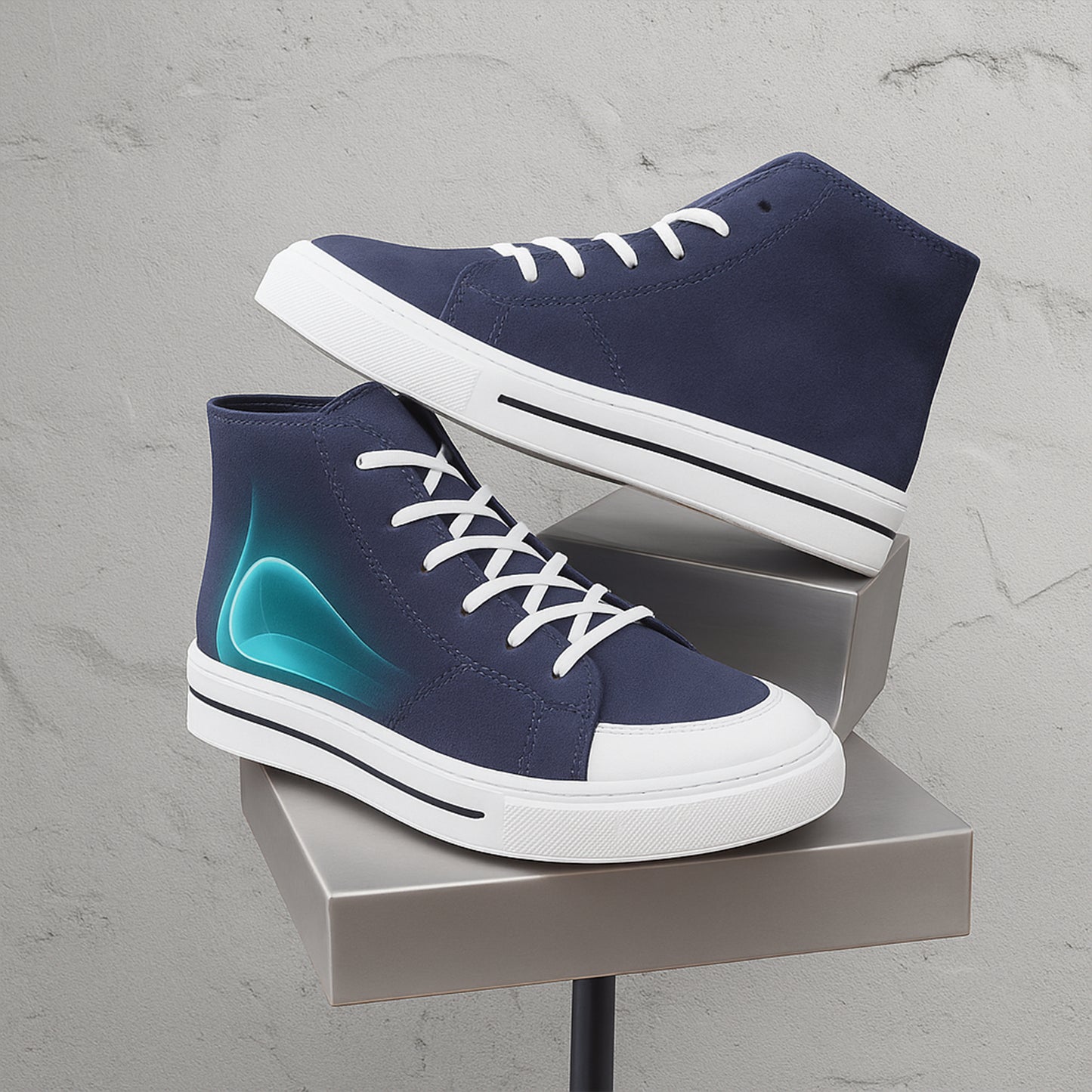 BXXY Premium Elevator Sneakers with 3 Inch Hidden Lift and Everyday Comfort