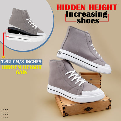 BXXY Premium Elevator Sneakers with 3 Inch Hidden Lift and Everyday Comfort