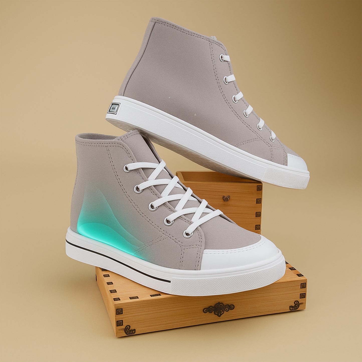 BXXY Premium Elevator Sneakers with 3 Inch Hidden Lift and Everyday Comfort