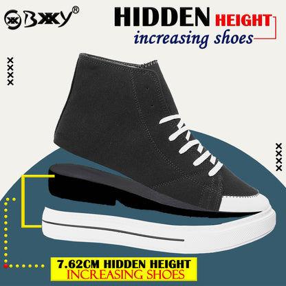 BXXY Premium Elevator Sneakers with 3 Inch Hidden Lift and Everyday Comfort