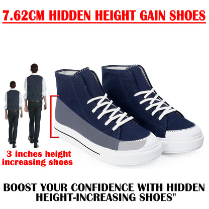 BXXY Premium Elevator Sneakers with 3 Inch Hidden Lift and Everyday Comfort