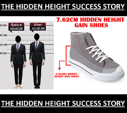 BXXY Premium Elevator Sneakers with 3 Inch Hidden Lift and Everyday Comfort