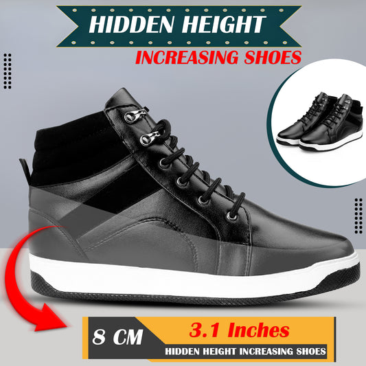 Men's 3.1 Inches Hidden Height Increasing Boots