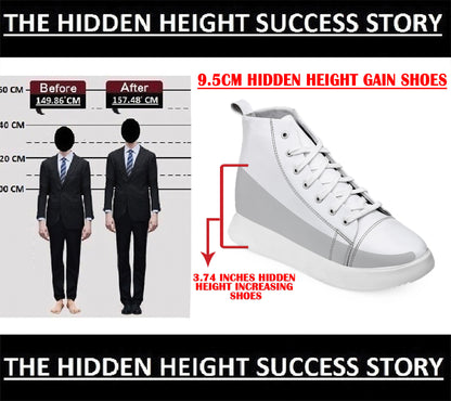 Men's 3.74 Inch (9.5CM) Hidden Height Increasing Boot