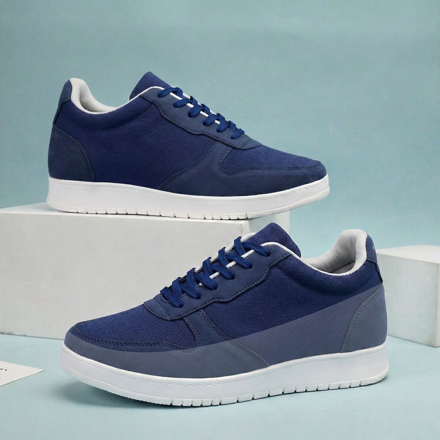 Men's 3-Inch Lift Casual Sporty Sneakers