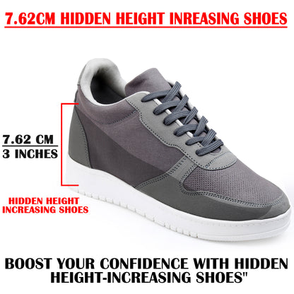 Men's 3 Inch Hidden Height Increasing Shoes
