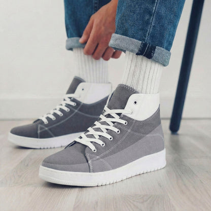 BXXY Mens Canvas High Top Sneakers Lightweight & Stylish