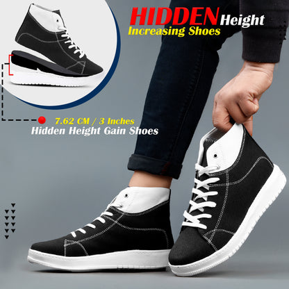 BXXY Mens Canvas High Top Sneakers Lightweight & Stylish