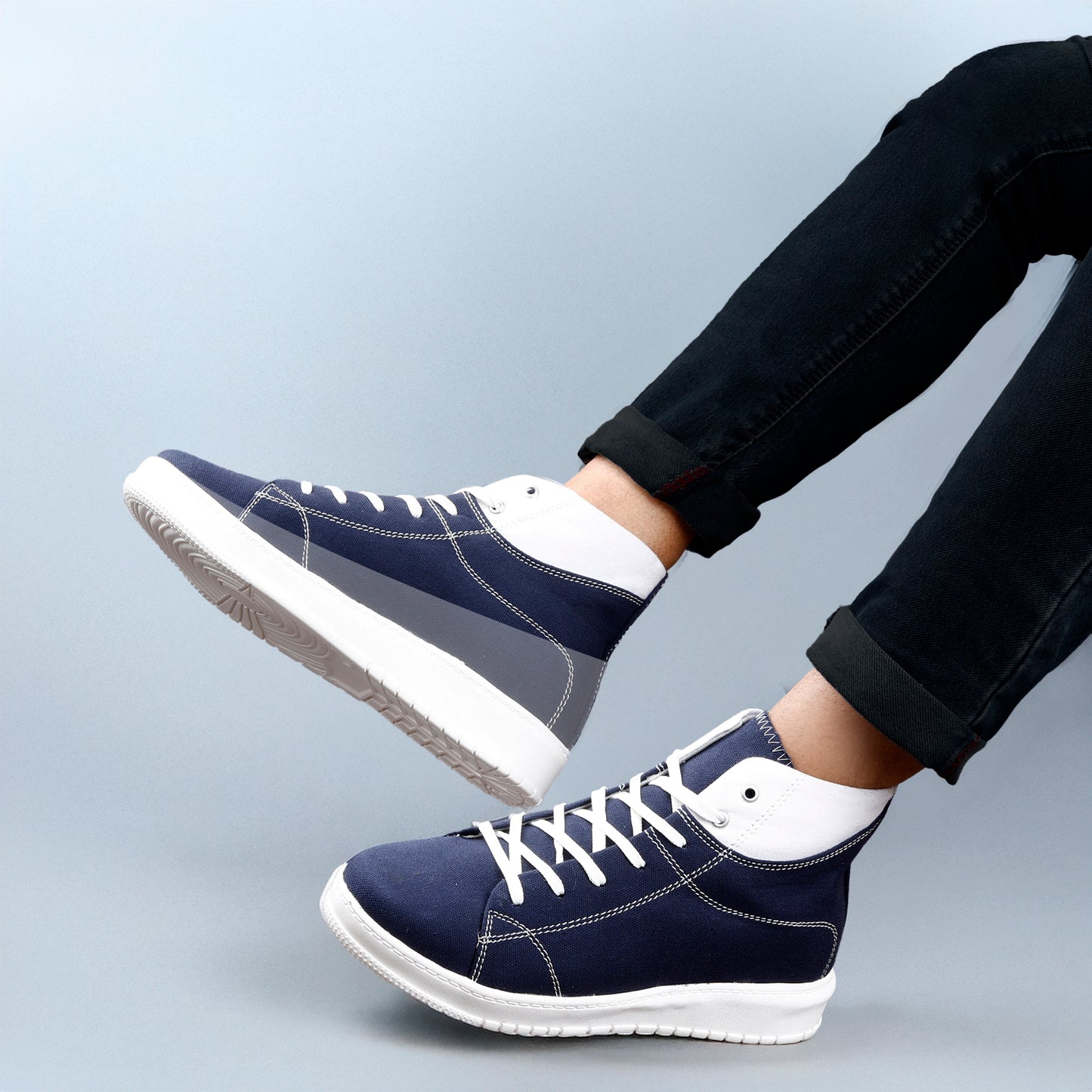 BXXY Modern High Top Sneakers for Men Comfortable Everyday Wear