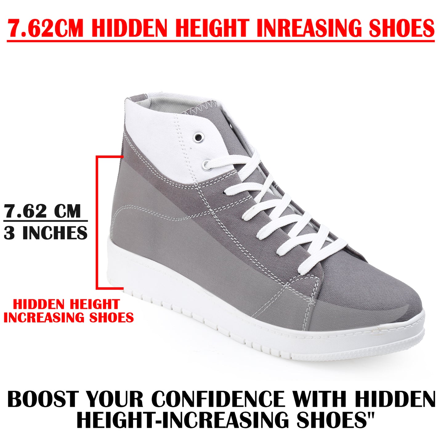 BXXY Modern High Top Sneakers for Men Comfortable Everyday Wear