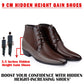 BXXY Men’s Elevator Formal Boots – Gain 3.5 Inches Height.