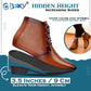 BXXY Men’s Elevator Formal Boots – Gain 3.5 Inches Height.