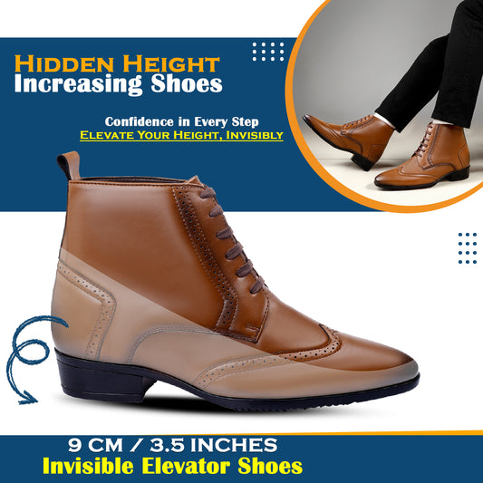 Men's 3.5 Inches(9CM) Hidden Height Increasing Classic Boot