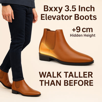 BXXY Elevator Boots for Men Hidden Height Gain upto 3.5 Inch