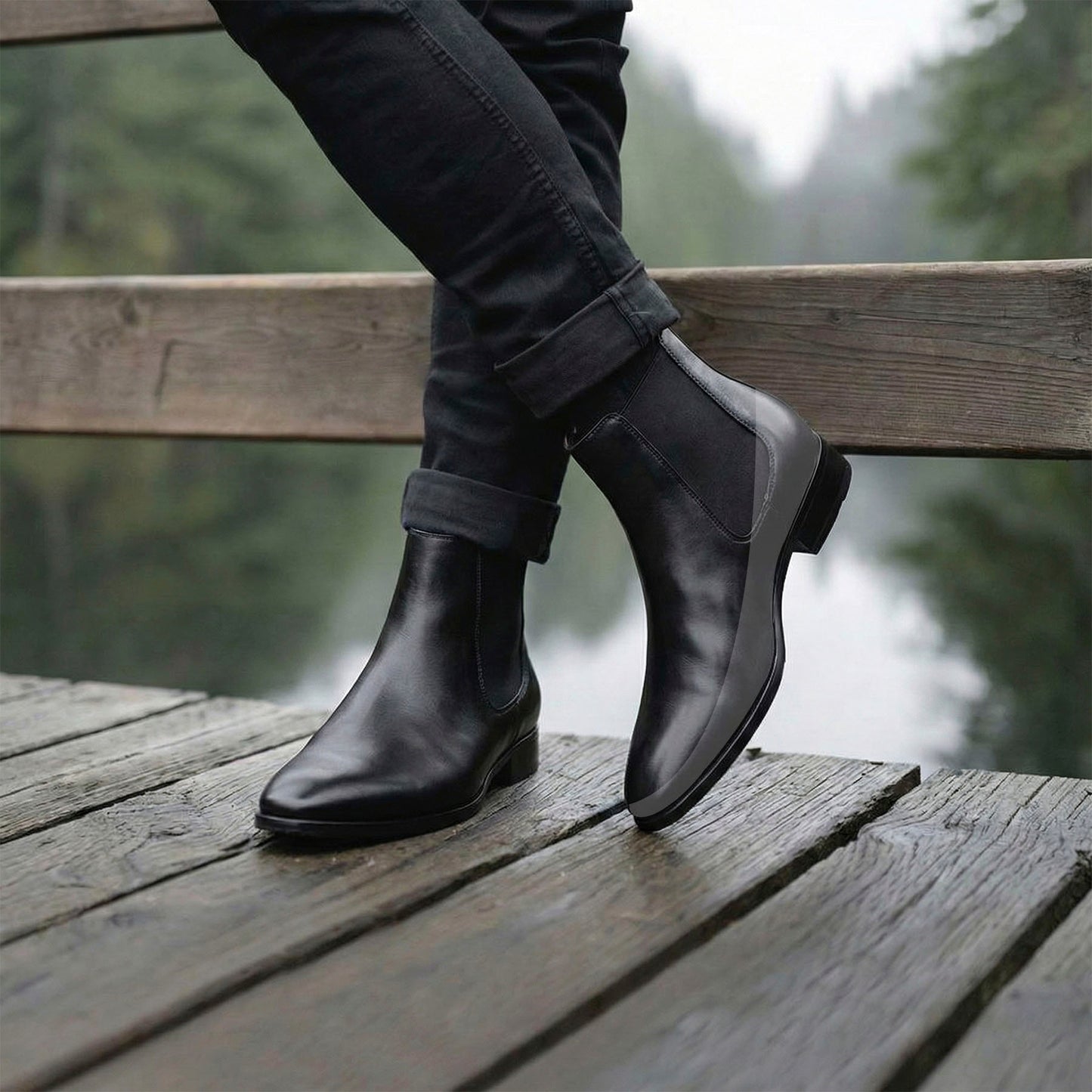 BXXY Elevator Boots for Men Hidden Height Gain upto 3.5 Inch