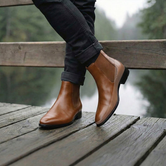 BXXY Height Increasing Chelsea Boots for Men