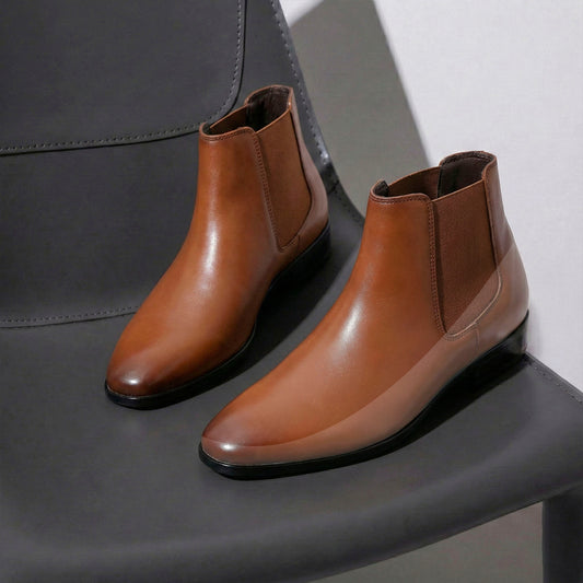 BXXY Premium Elevator Boots for Men Hidden Height Gain upto 3.5 Inch