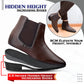 Men's Height Increasing Chelsea Boots – 3.5 Inch (9CM) Lift, Invisible Heel