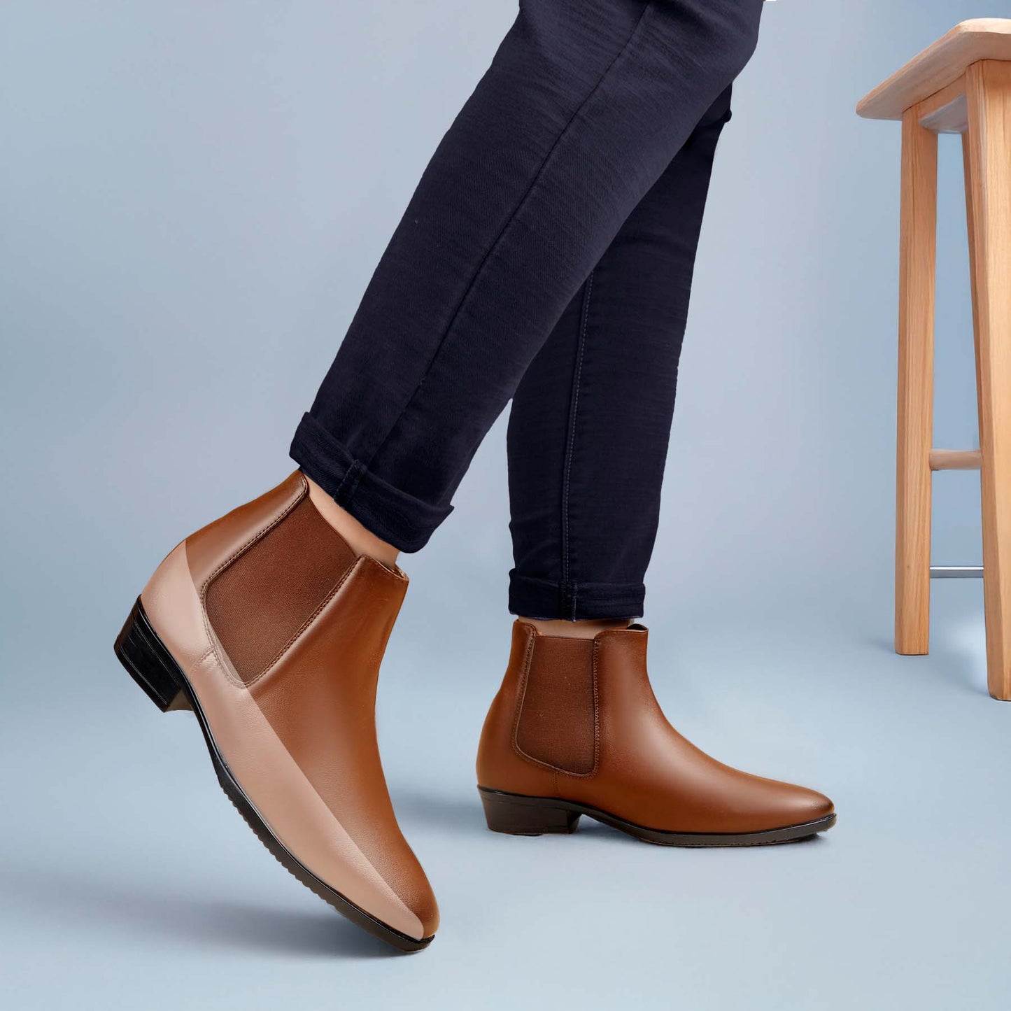 BXXY Elevator Boots for Men Hidden Height Gain upto 3.5 Inch