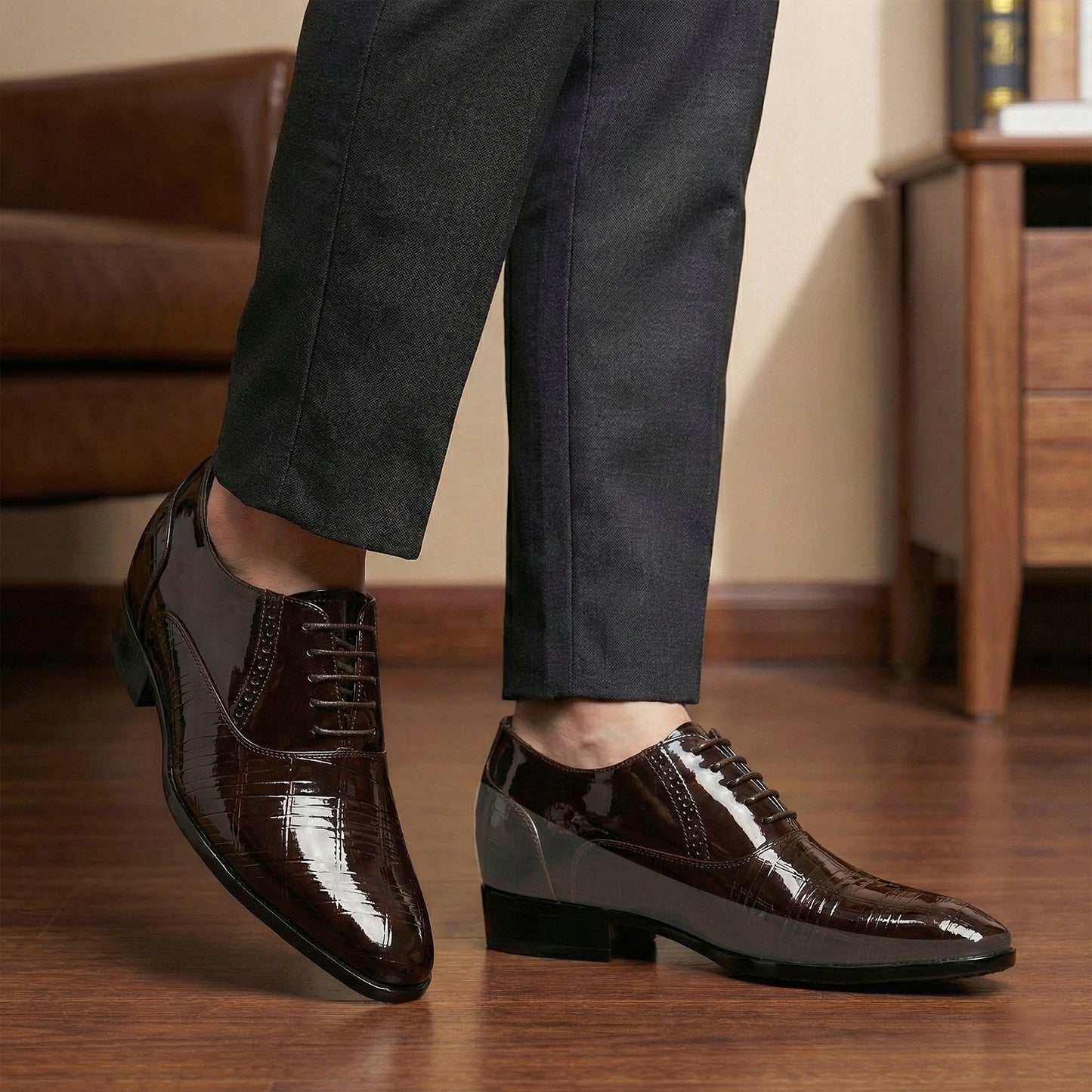 Mens Height Boost Formal Shoes Perfect for Weddings and Parties