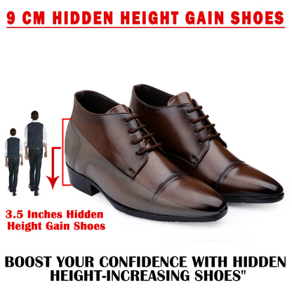 Men's Elevator Dress Shoes – 3.5 Inch (9CM) Height Increase
