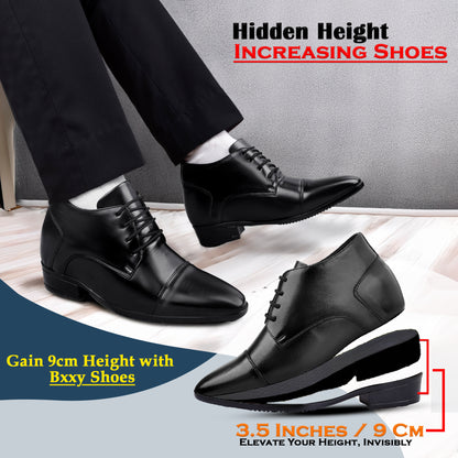 Men's Elevator Dress Shoes – 3.5 Inch (9CM) Height Increase