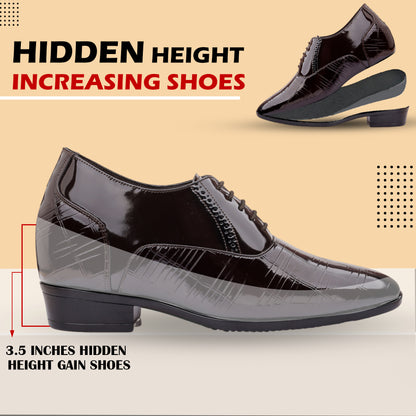 BXXY Mens Classic Height Increasing Shoes Smart Formal Party Wear