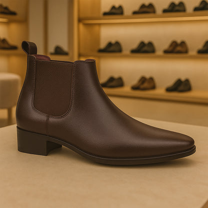 Men's Chelsea Boots WITH 2 Inches Heel Height Gain