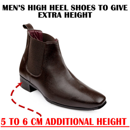 Men's Chelsea Boots WITH 2 Inches Heel Height Gain