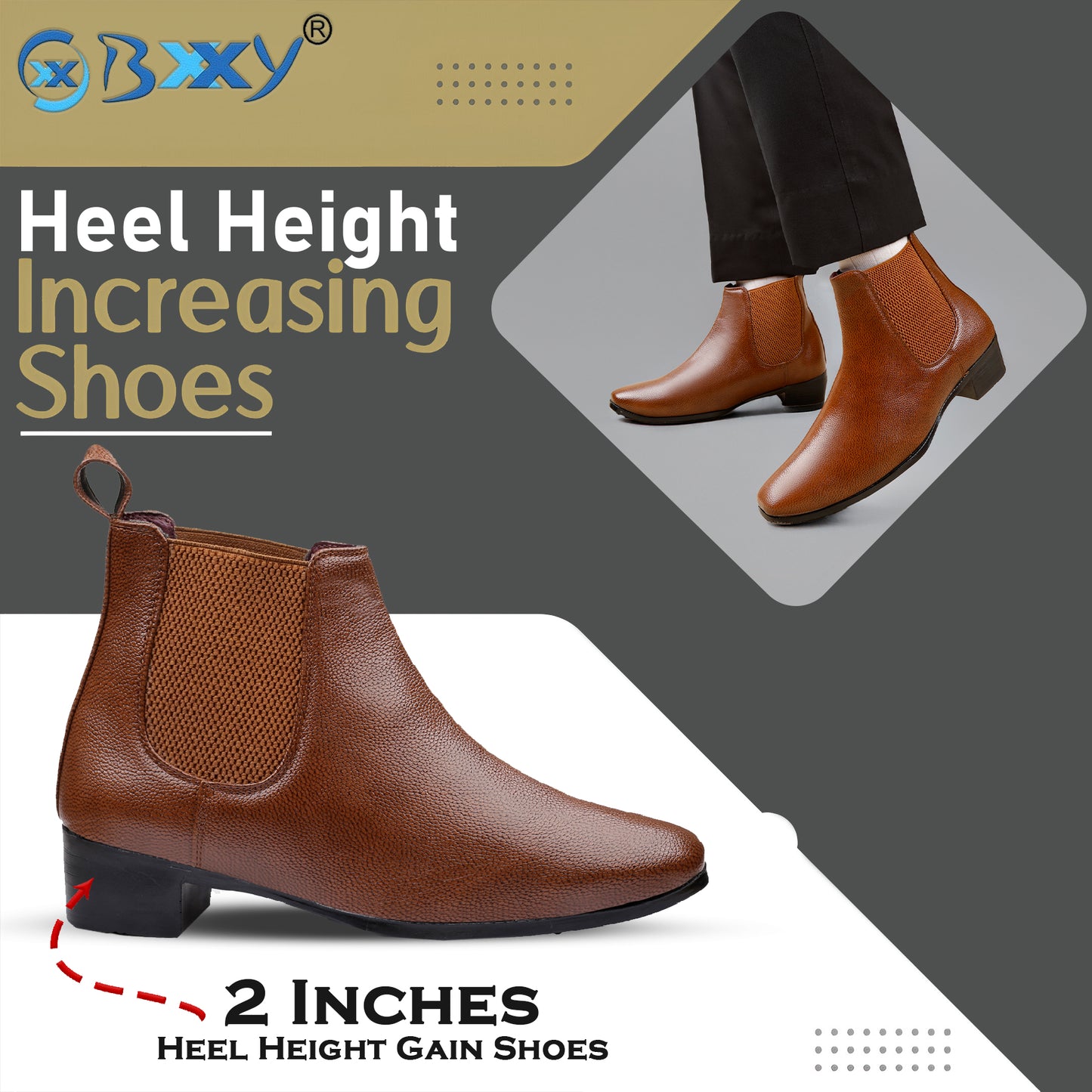 Men's 2-Inch Heel Chelsea Boots