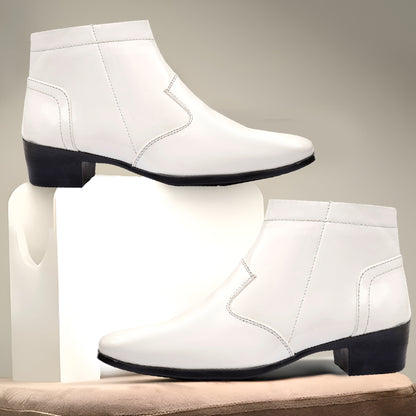 Men's Formal Elevator Boots – Add 5 to 6 cm (2") Height – High Heel Patent Leather Shoes