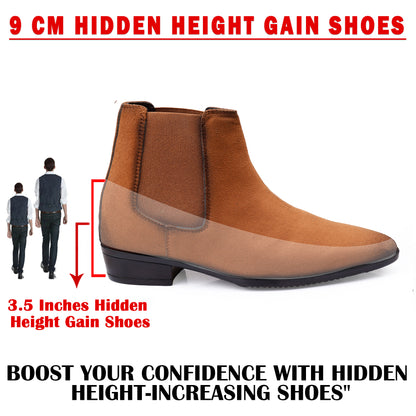 Men's 9CM Hidden Height Increasing Chelsea Boots