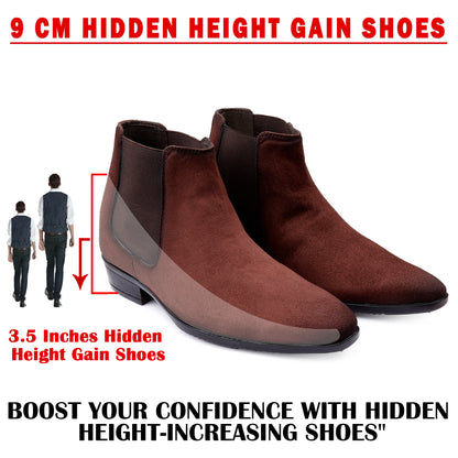 Men's 9CM Hidden Height Increasing Chelsea Boots