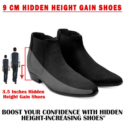Men's 9CM Hidden Height Increasing Chelsea Boots