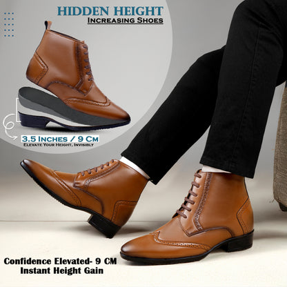 Men's 3.5 Inches(9CM) Hidden Height Increasing Classic Boot