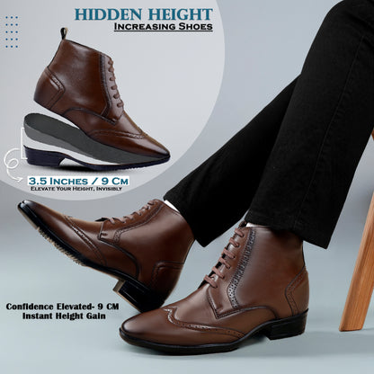 Men's 3.5 Inches(9CM) Hidden Height Increasing Classic Boot