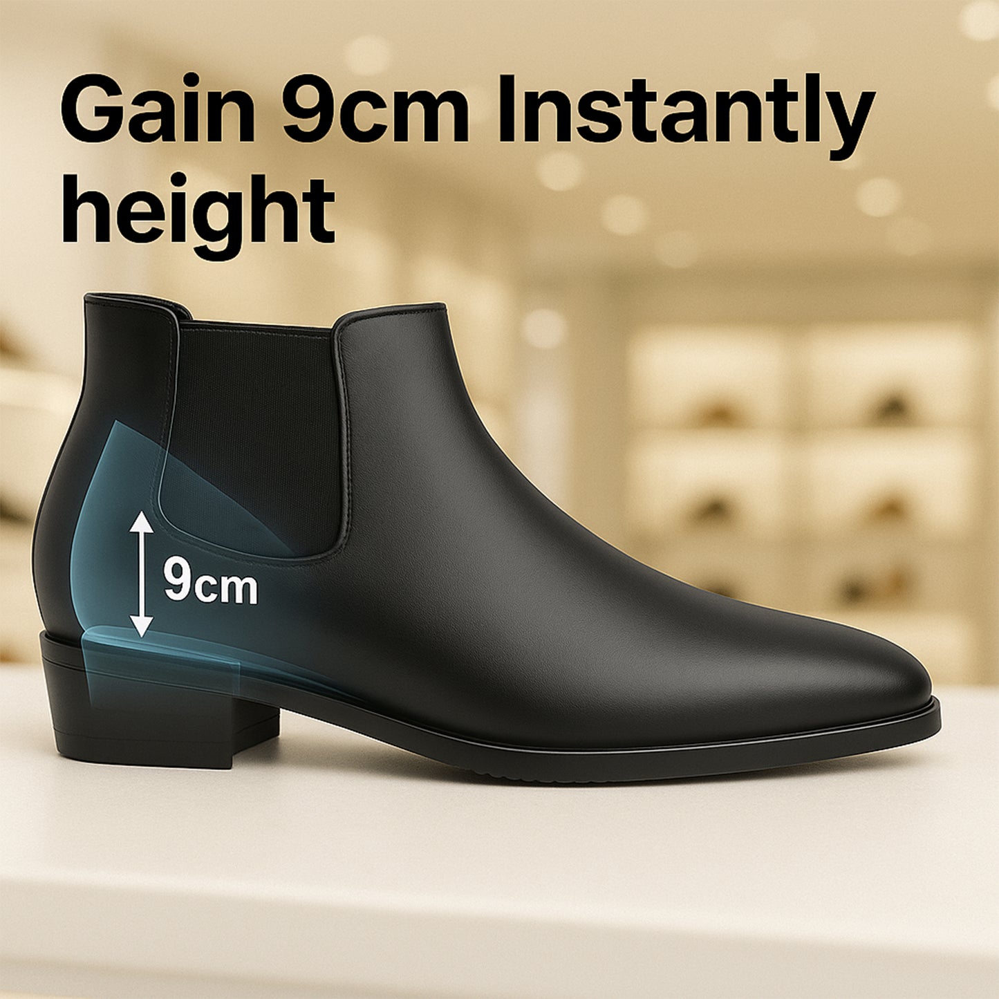 BXXY Elevator Boots for Men Hidden Height Gain upto 3.5 Inch
