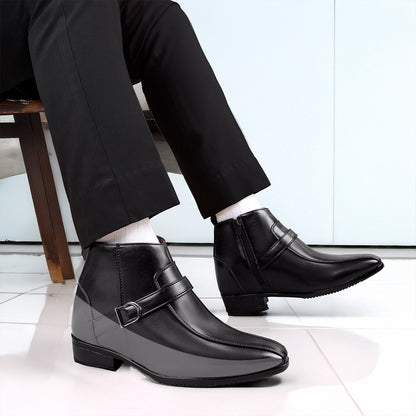 Formal Elevator Boots Black - 3.5 Inches (9cm)