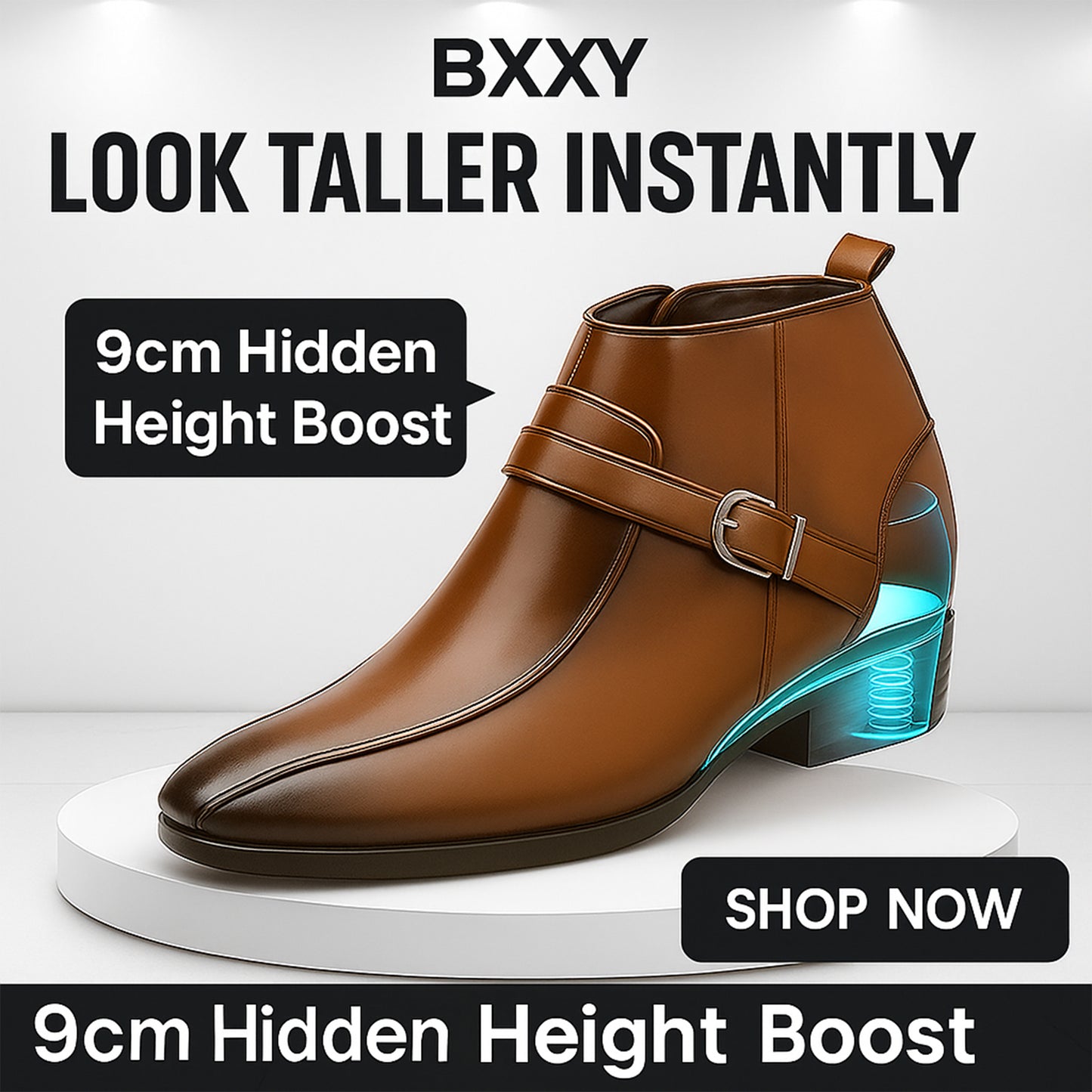 BXXY Elite Hidden Lift Boots Luxury Formal Collection