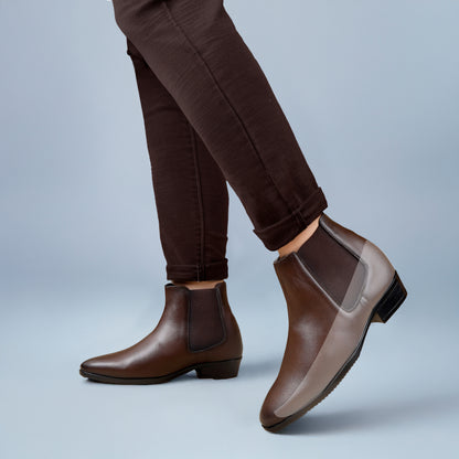 BXXY Elevator Boots for Men Hidden Height Gain upto 3.5 Inch