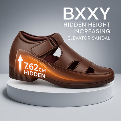 BXXY Comfort Height Sandals Invisible 7.62 CM Lift for Everyday Wear