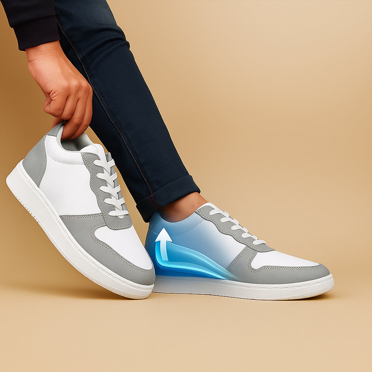 Men's 3 Inch Hidden Height Increasing Shoes