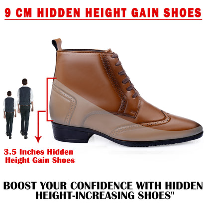 Men's 3.5 Inches(9CM) Hidden Height Increasing Classic Boot