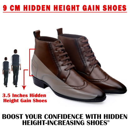 Men's 3.5 Inches(9CM) Hidden Height Increasing Classic Boot