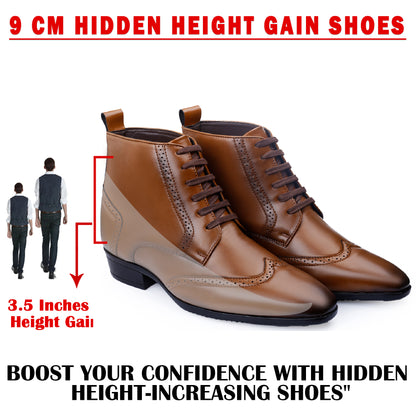 Men's 3.5 Inches(9CM) Hidden Height Increasing Classic Boot