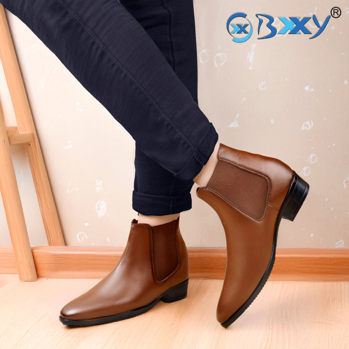 BXXY Elevator Boots for Men Hidden Height Gain upto 3.5 Inch