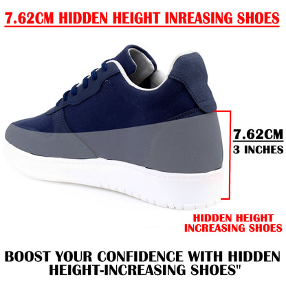 Men's 3 Inch Hidden Height Increasing Shoes