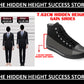 3 Inches Hidden Height Increasing Classic Canvas Elevator Shoes